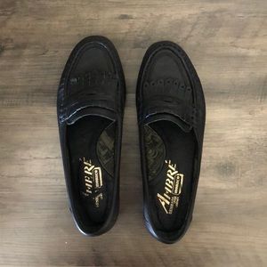 Black loafers